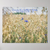 Zonnezomervelden Poster (Voorkant)