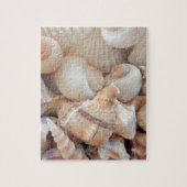 Zonnezomerzeeschelpen, zeehondenpels, strand Love Legpuzzel (Verticaal)