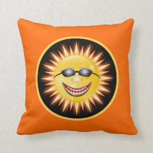 Zonnezon glimlachen kussen