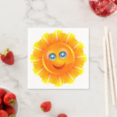 Zonnezon glimlachen servet (Insitu)
