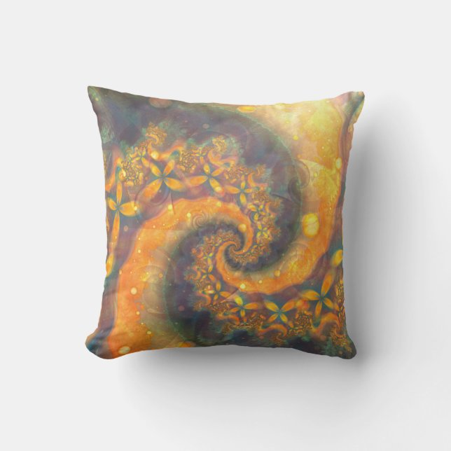 Zonnezon in reliëf kussen (Voorkant)