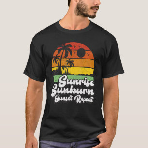 Zonnezon zonnebrand  stralen zomervakantie zomerzo t-shirt