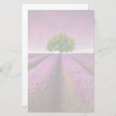 Zonnezondag in het landschapsgebied van Lavender Briefpapier (Voorkant / Achterkant)