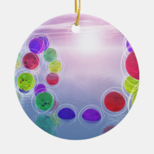 Zonnezondes in hun dagboek keramisch ornament