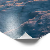 Zonnezone sneeuwkust zee foto afdruk (Hoek)