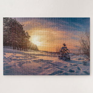 Zonnezone sneeuwkust zee legpuzzel