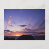 Zonnezone van de Atlantische Oceaan van Cornwall Briefkaart