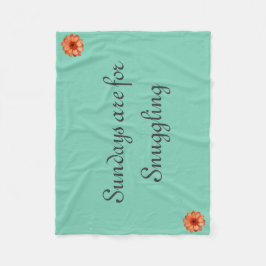 Zonnezongsmokkel Fleece Deken