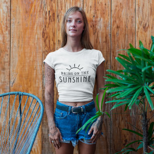 Zonnezonlicht, zomer t-shirt