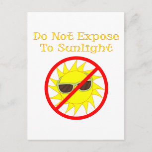 Zonnezonnebrillen Vampier Gothic Humor Briefkaart
