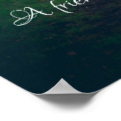 Zonnig bospad poster (Hoek)