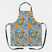 Zonnig Citrus Sinaasappels Grove Pattern Schort (Voorkant)