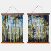 Zonnig dennenbos hangend wandkleed (Dubbel)