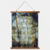 Zonnig dennenbos hangend wandkleed (Voorkant 2)