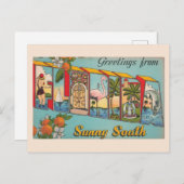 Zonnig Florida van vroeger Briefkaart (Voorkant / Achterkant)