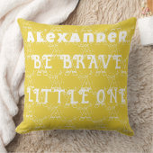 Zonnig geel Tribal Tepee Kussen (Deken)