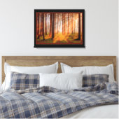 Zonnig Magisch Bos Canvas Afdruk (Insitu (Slaapkamer))