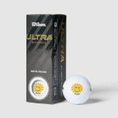 Zonnig ontwerp golfballen (Verpakking)