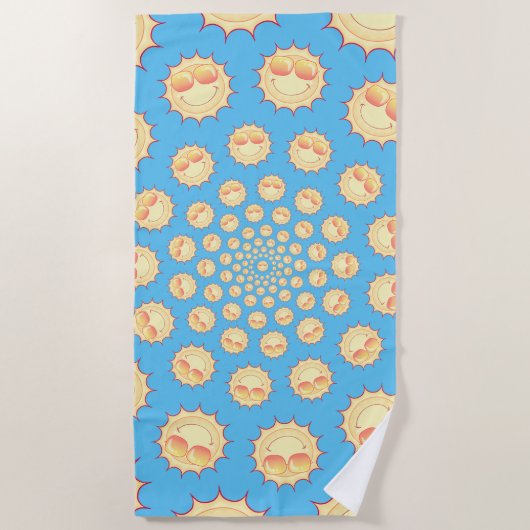 Zonnig-Pop Strandlaken (Voorkant)