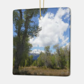 Zonnig Uitzicht van Grand Teton Mountain Keramisch Ornament (Links)