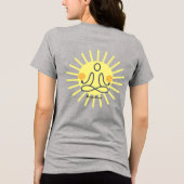 Zonnig Vind Uw Vrede Tri-Blend Shirt (Achterkant)