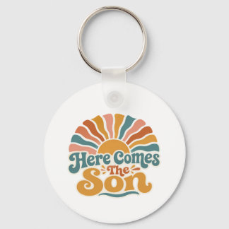 Zonnige Baby Shower Hier Komt De Zoon Sleutelhanger
