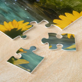 Zonnige Bergweide Legpuzzel (Zijkant)