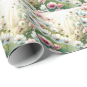 Zonnige Cosmos Tuin Cadeaupapier (Rol Hoek)