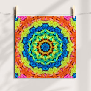 Zonnige Dag Kaleidoscoop Digitale Garne Kunst Poster