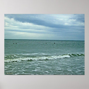 Zonnige dag op het strand! poster