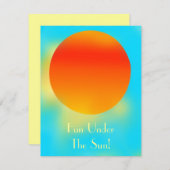 Zonnige Dag Uitnodiging (Voorkant / Achterkant)