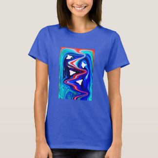 Zonnige dag vakantie rivier trendy t-shirt