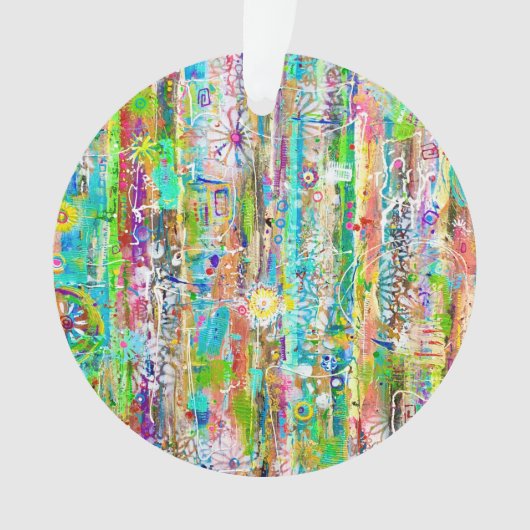 Zonnige dagen Acryl Ornament (voorkant)