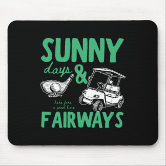 Zonnige Dagen En Fairways Illustratie Muismat