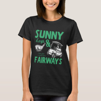 Zonnige Dagen En Fairways Illustratie T-shirt