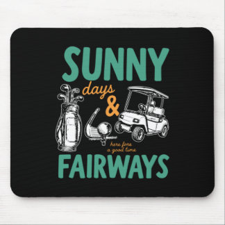 Zonnige Dagen En Fairways Kunstwerk Muismat