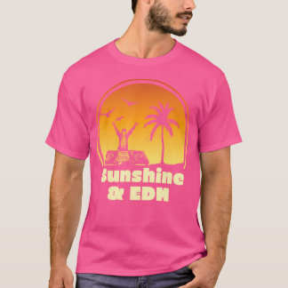 Zonnige Edm Voor Raver Elektronische Muziek T-shirt