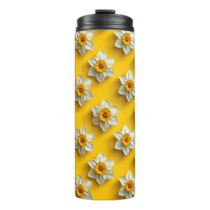 Zonnige Gele Narcissen 🌼✨ Verse Lente Bloemen Thermosbeker