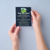 Zonnige golfbaan, minigolfbaan Adverteren Flyer (Hand)