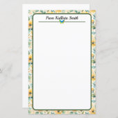 Zonnige gouden bloemen (Voorkant / Achterkant)