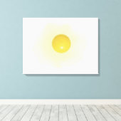 Zonnige kant-en-klaar vector ei canvas afdruk (Insitu (Houten vloer))