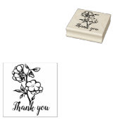 Zonnige Lentebloem " Bloem" Lente Rubberstempel (Gestempeld)