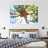 ZONNIGE PALM 40x60 Canvas Afdruk (Insitu (Slaapkamer))