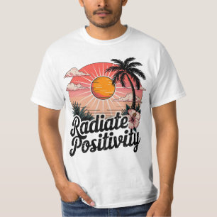 Zonnige positieve scène t-shirt