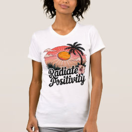 Zonnige positieve scène t-shirt