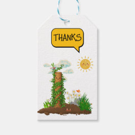 Zonnige Pun Tuin Klimplant Totem Kinderen Cadeaulabel
