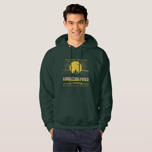 Zonnige rust: St. Augustine Florida Hoodie (Voorkant volledig)