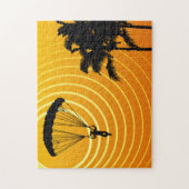 zonnige skydiver legpuzzel (Verticaal)