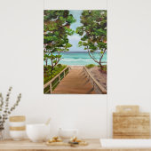 Zonnige strand ontsnapping poster (Keuken)