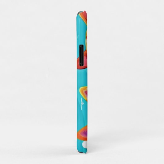 Zonnige strandhonden: kleurrijk schilderij Case-Mate iPhone case (Achterkant/rechts)